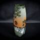 Large Legras Art Nouveau vase in acid-etched glass | Swan Lake