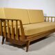 Lit de jour de style mid-century en bois de cerisier par Walter Knoll pour Knoll Antimott, années 1960.