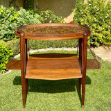 Art Deco walnut tea table