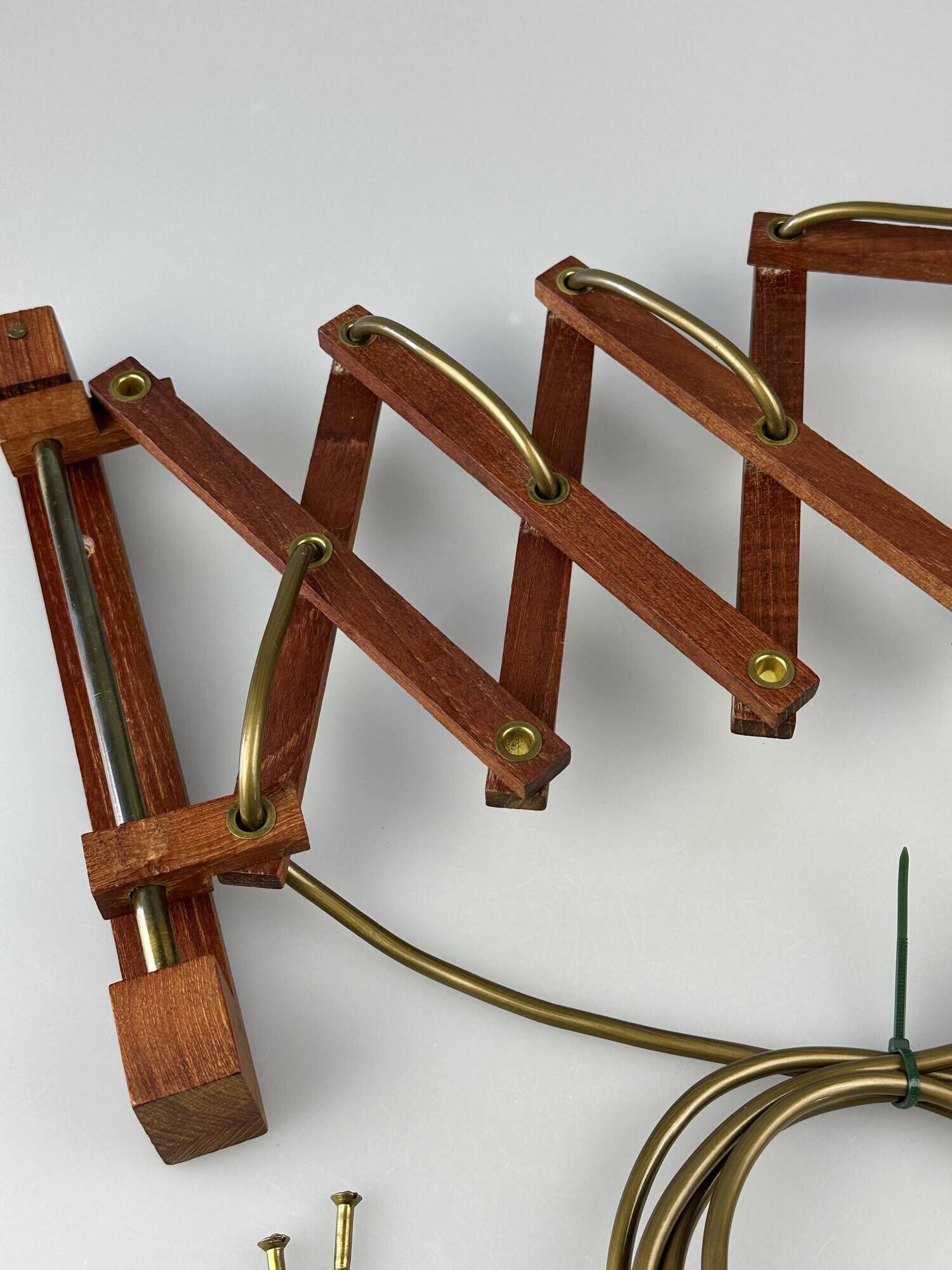 1960s/70s Teak Scissor Lamp Wall Lamp Mid Century Danish Design Denmark