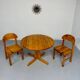 Vintage solid pine table, Scandinavian design by Rainer Daumiller, 1970s