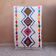 Ecru Moroccan rug with coloured patterns 250cm x 150cm