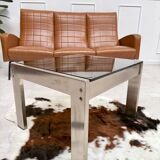 Table basse en verre fumé