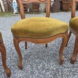4 chaises style Louis Philippe en noyer