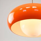 Large Space Age Model Best Pendant from Guzzini in Orange, 1970s