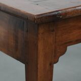 Elegant and subtle antique French dining table made of fruitwood