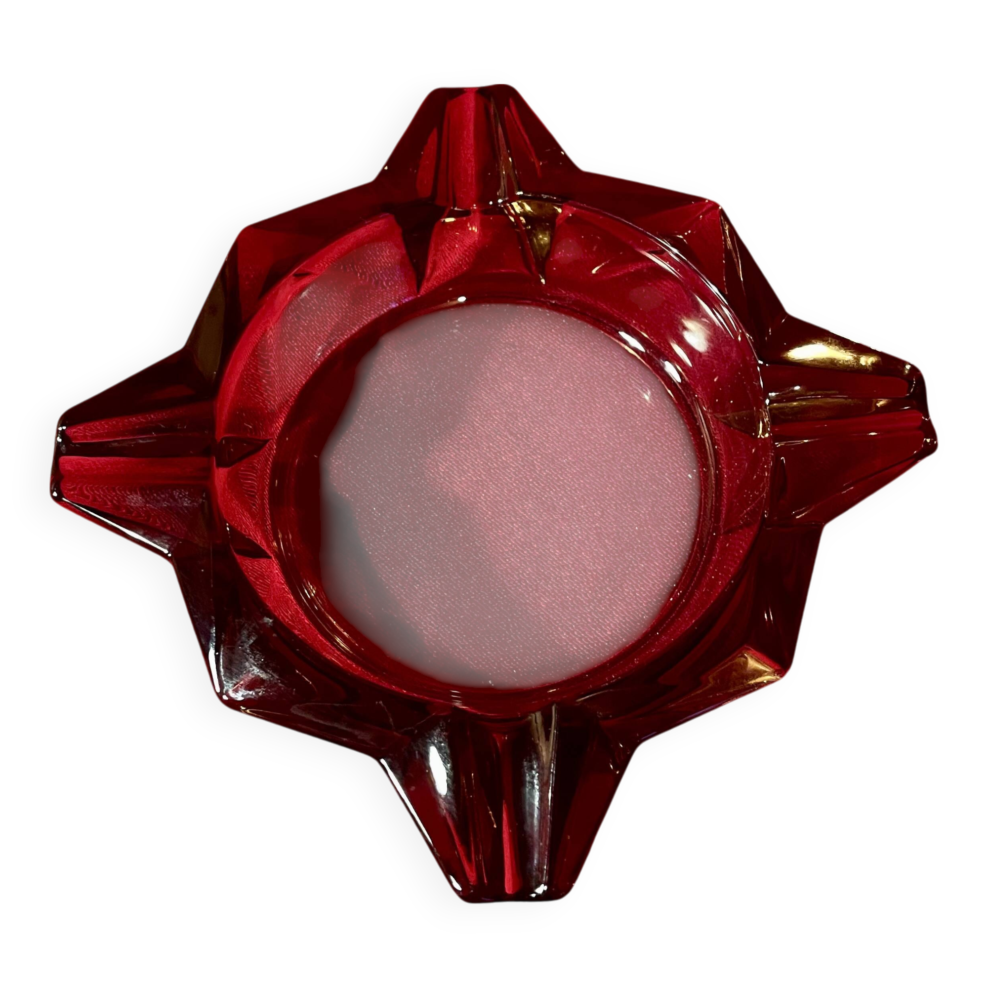 Luminarc ashtray, design by "JG DURAND" vintage, 70s