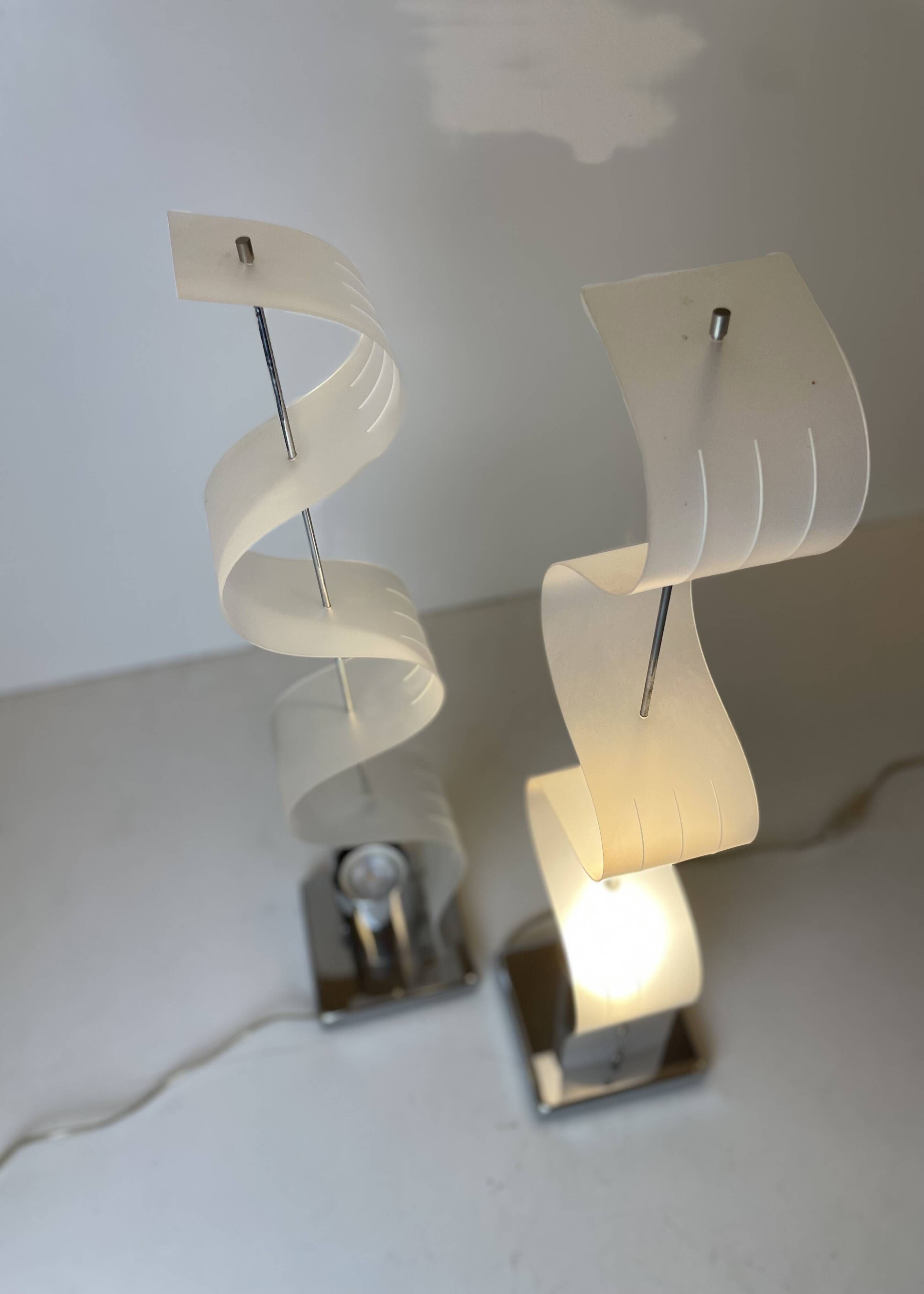 Pair of Late Modernist Table Lamps, 1990s~2000s