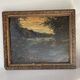 Oil and wood frame, ca 1900