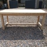 Old farmhouse table in solid oak