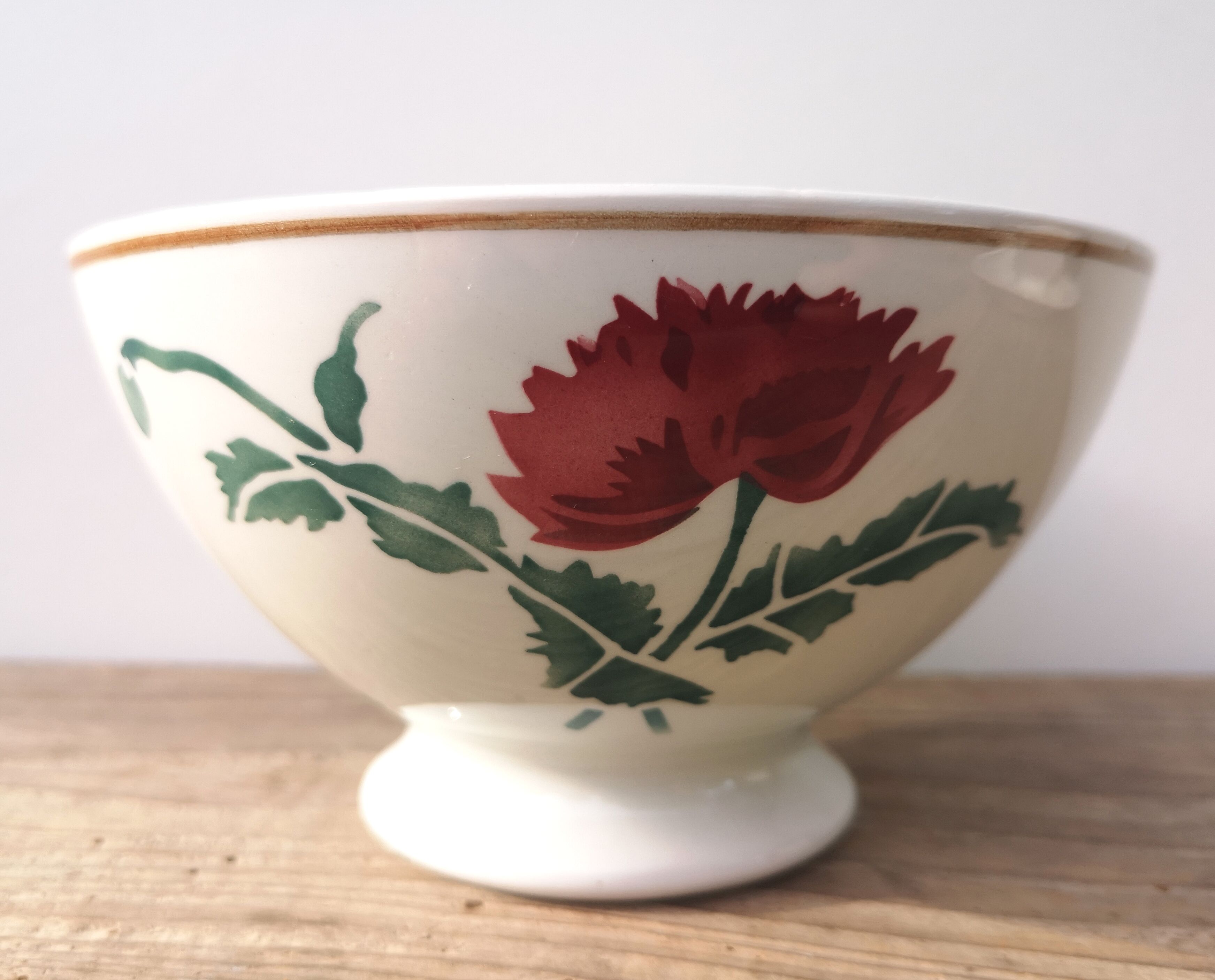 Old bowl "Luxeuil" Hbcm and plate