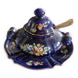 Old blue oven sugar bowl