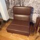 Trio of vinco armchairs in imitation leather