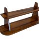 Vintage wooden wall shelve rack bookshelf in wood minimalist