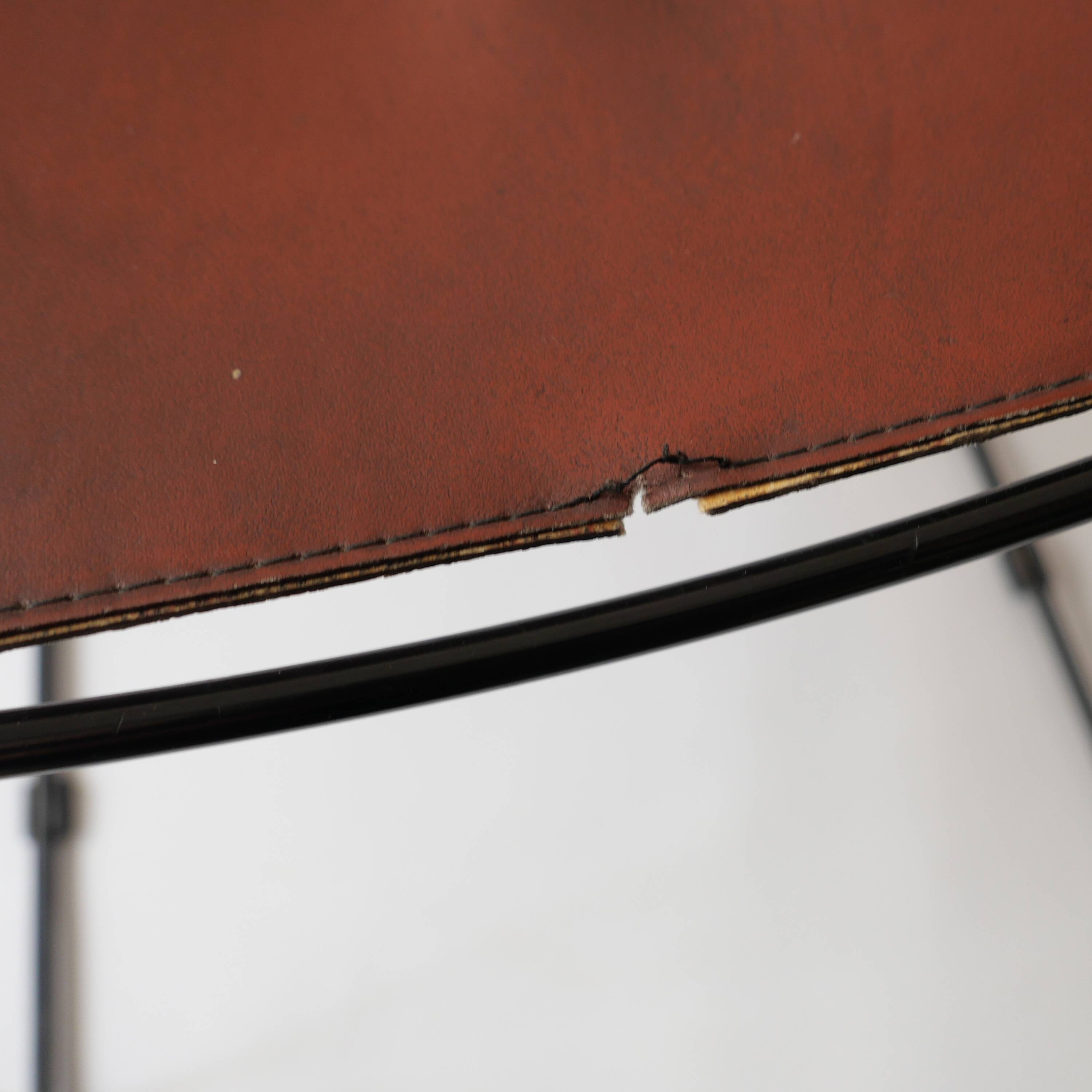 Stacking Chairs by Giandomenico Belotti for Alias, 1980s in leather