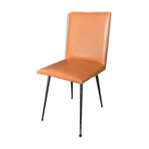 Chaise simili cuir fauve