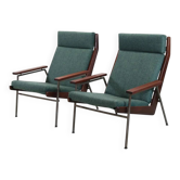 Ensemble de 2 fauteuils Lotus en teck de Rob Parry pour Gelderland, années 1960
