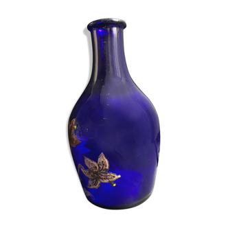 Carafe Napoléon III verre émaillé 1317 marquée à l’émail au talon -