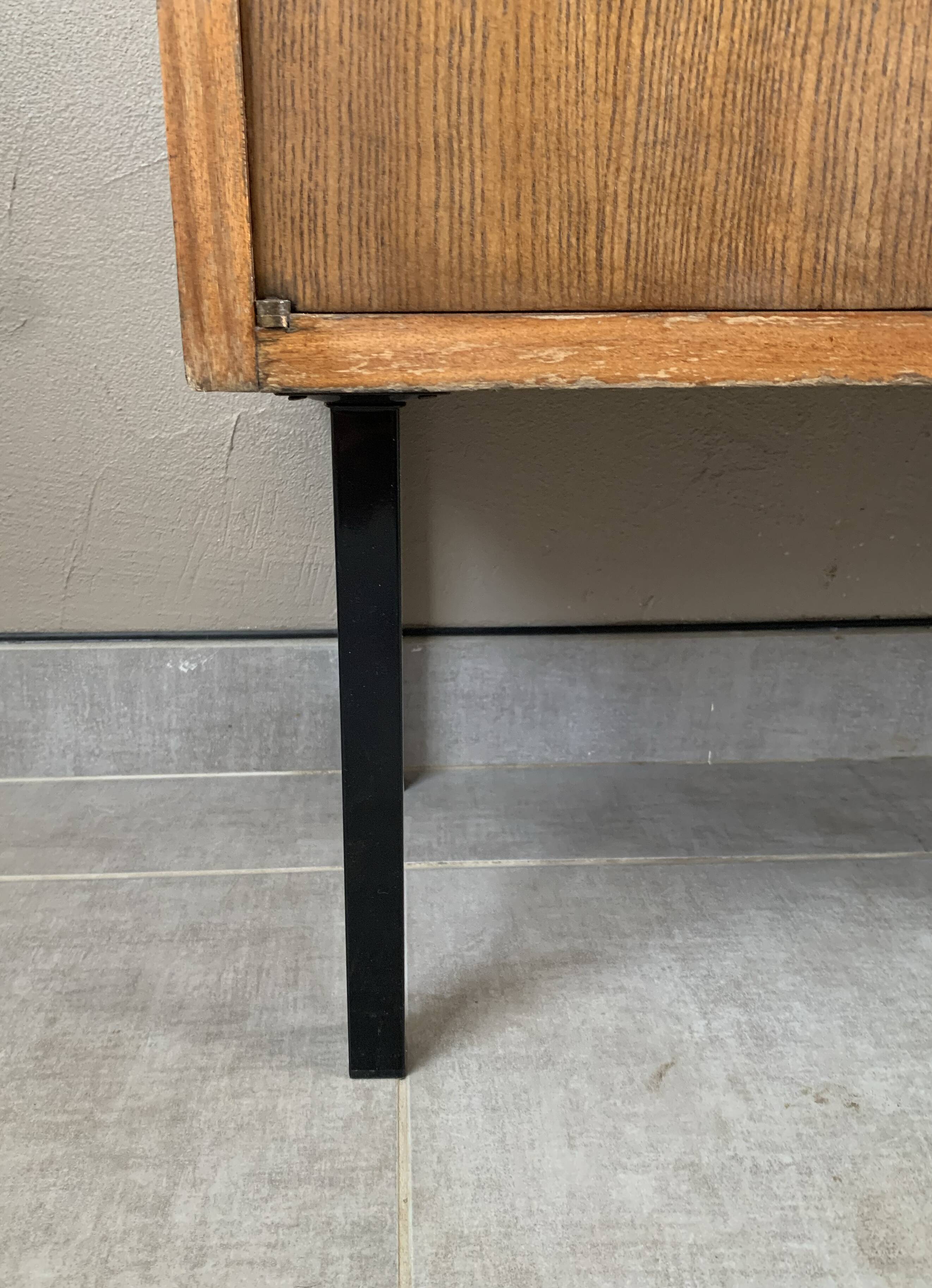 Vintage Scandinavian sideboard 2 modules in oak, 1960s