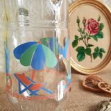 Carafe / pitcher on the theme of the beach France - Vintage