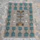 Handmade grey carpet in natural wool