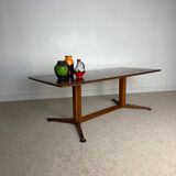 Vintage coffee table – Wooden top & star base