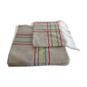 8 serviettes de table trame lin 54 x 54