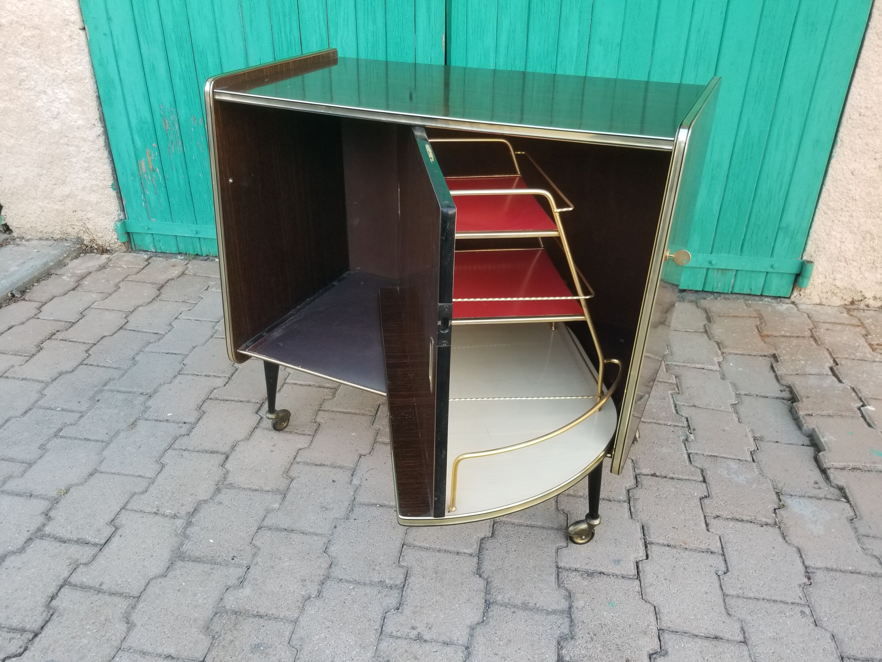 Vintage bar furniture with rotating façade- 60s/70s