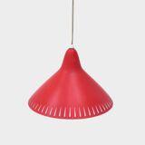 Vintage mid century hanging pendant lamp by H. Busquet for Hala, 1950s