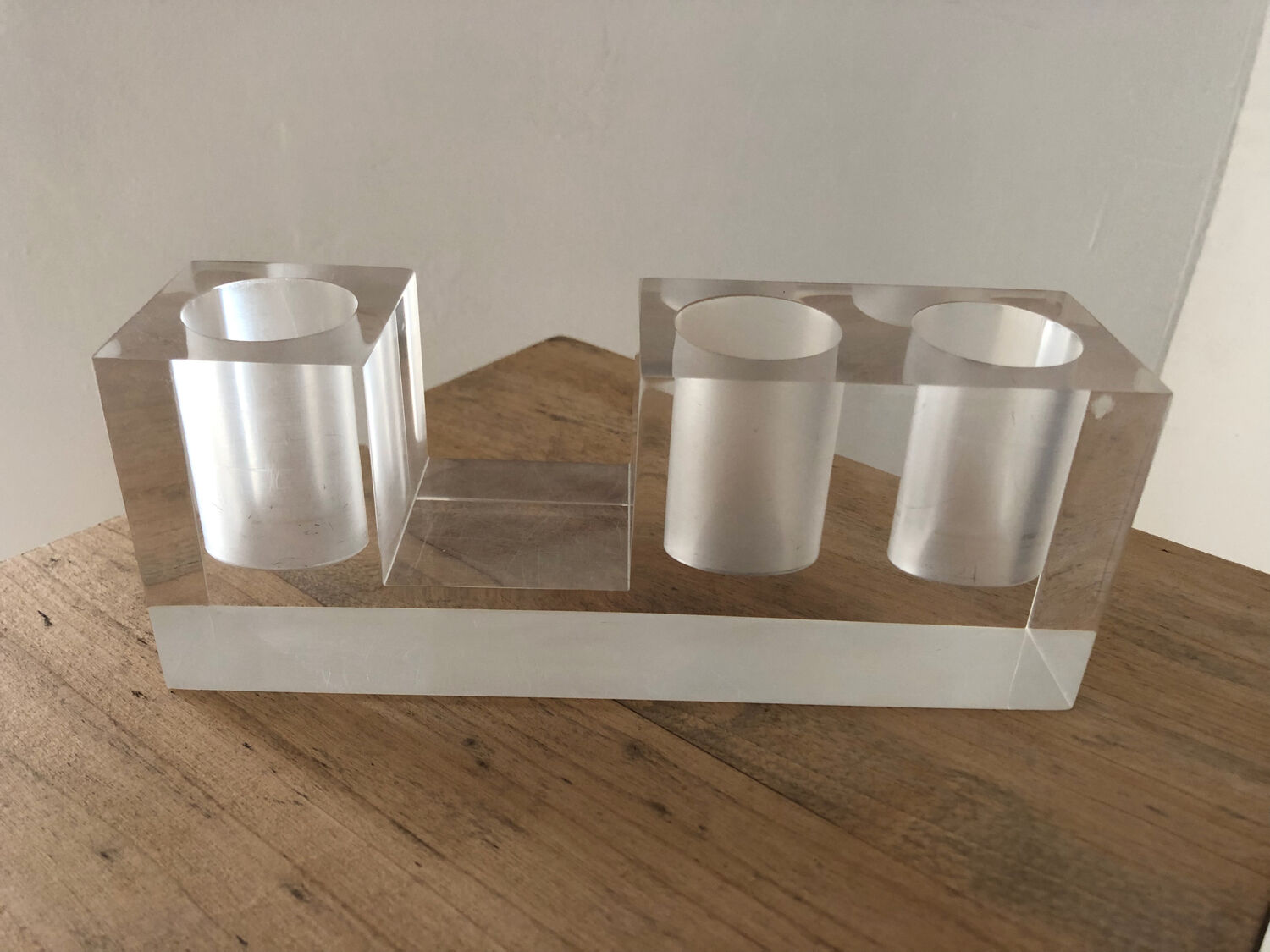 Vintage plexiglass pencil/pen holder