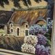 Oil on canvas framed – House with hydrangeas, Yvonne Sellier