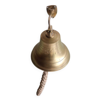 Large brass bell engraved 1842