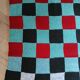 3 patchwork blankets knitted by hand