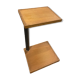 Table with two trays plant holder with midcentury wheel