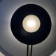 Vintage wall lamp, aluminum and sandblasted glass, Italy 1980