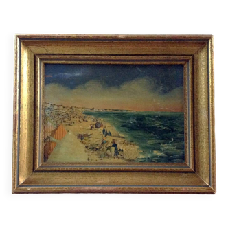 Early 20th century painting "The seaside"