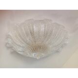 Italian impressive murano glass sputnik chandelier flush mount, lot of 2 or a pair of chandeliers