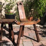 Brutalist chairs and stool