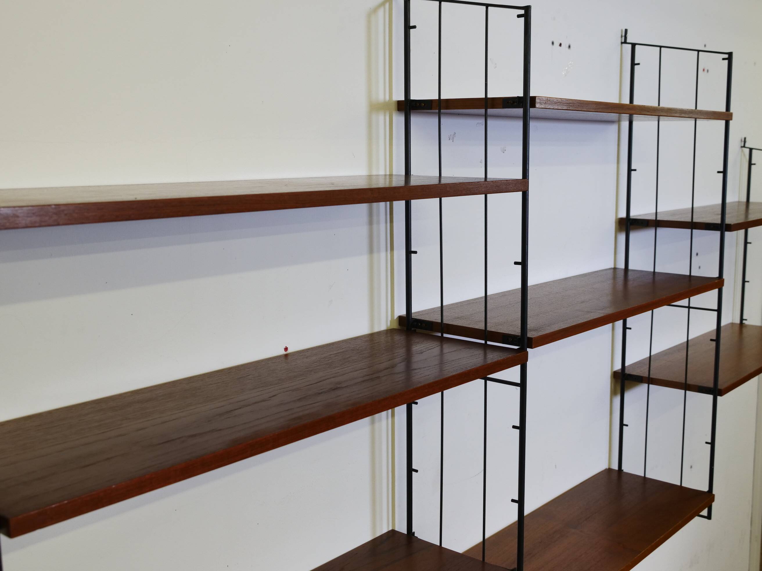 Modular teak storage unit in mid-century style, set of 12, 1960s.
