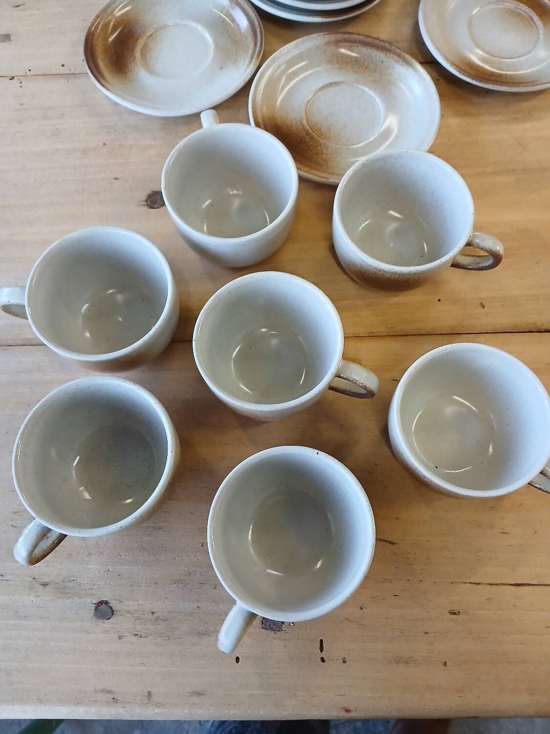 Antique stoneware coffee service