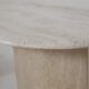 Table basse ovale en travertin