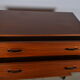 Teak chest of drawers and metal feet