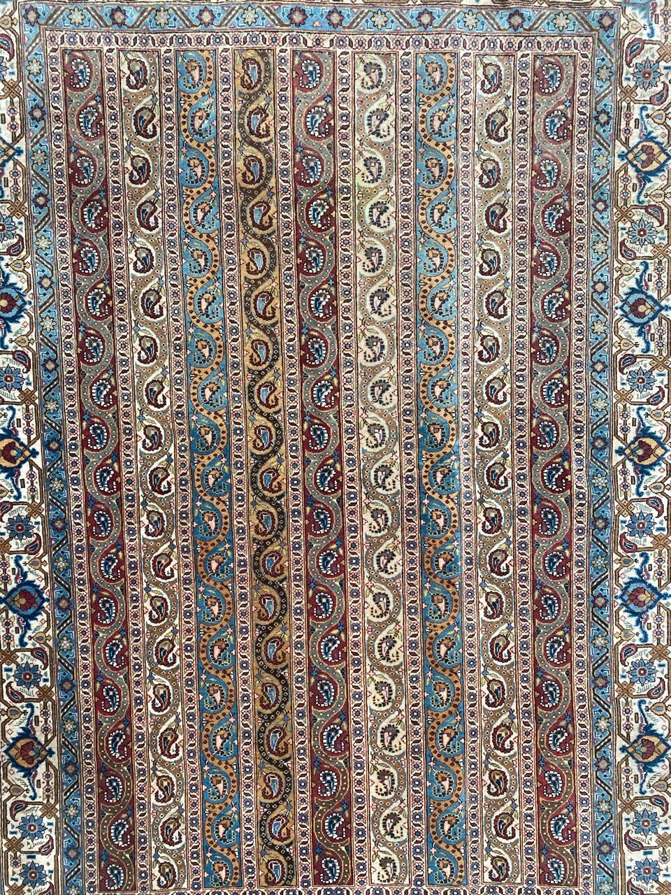 Old Persian Orient ghoom rug handmade 142x205 cm