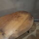 Scandinavian table boomerang , 1950 has 70 feet compass a ball 105xh47x27