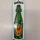 Enamelled plate beer st nicolas