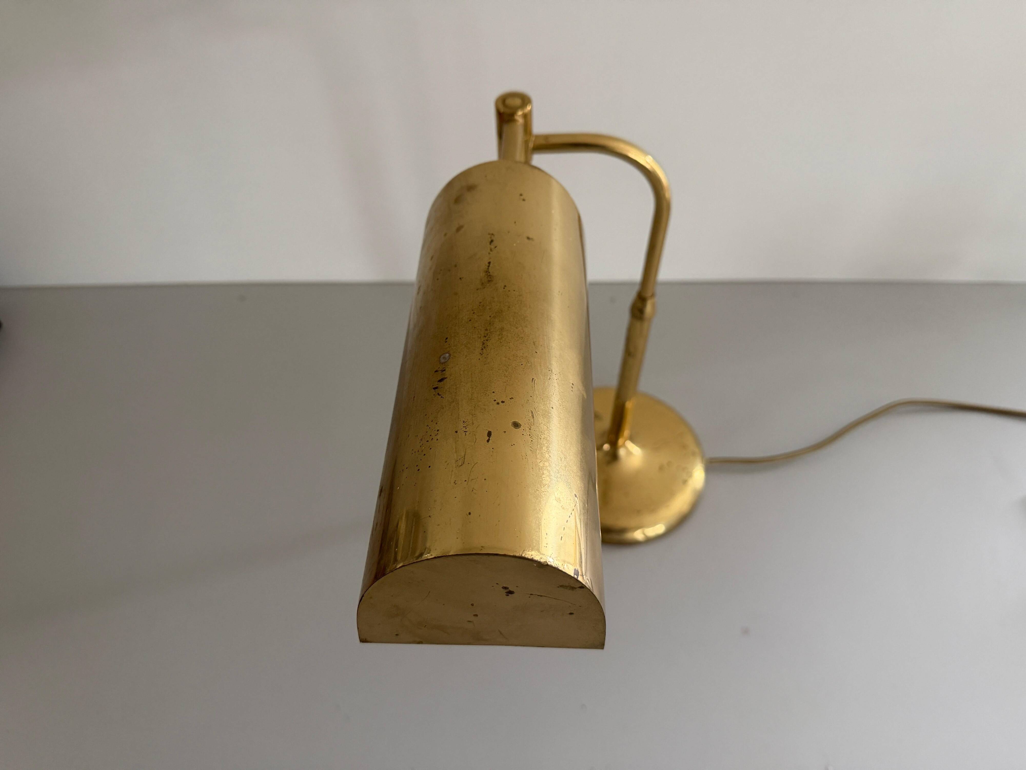 Brass table lamp by Florian Schulz, 1960s, Germany.