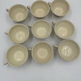 Set of 9 Boch Frères cups 1963