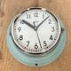 Vintage blue citizen navy wall clock, 1970s