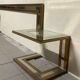 Headboard with bedside tables by Sandro Petti, 1970s.