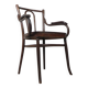 Fauteuil en hêtre avec accoudoirs dans le style Thonet, années 1920